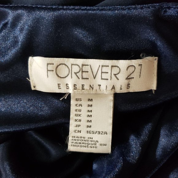 Forever 21 Blue Floor-Length Maxi Gown Medium - Picture 7 of 8